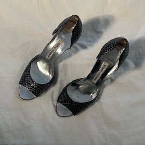 Manolo Blahnik Snakeskin Pumps